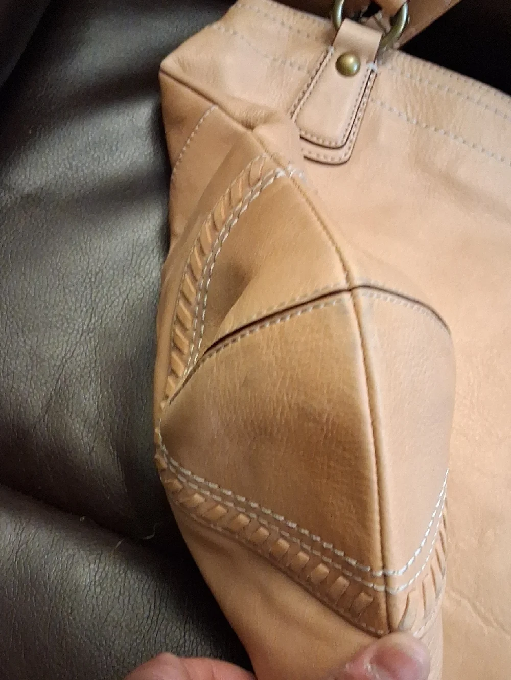 Coach Poppy Whipstitch Natural Leather Hobo Tote October 2011 - Picture 9 of 15